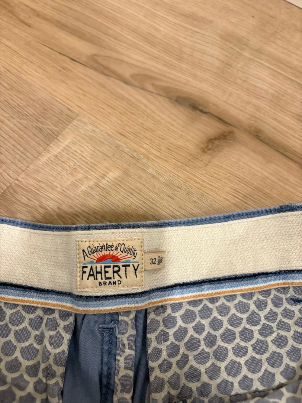 Men’s Faherty Blue Shorts Size 32